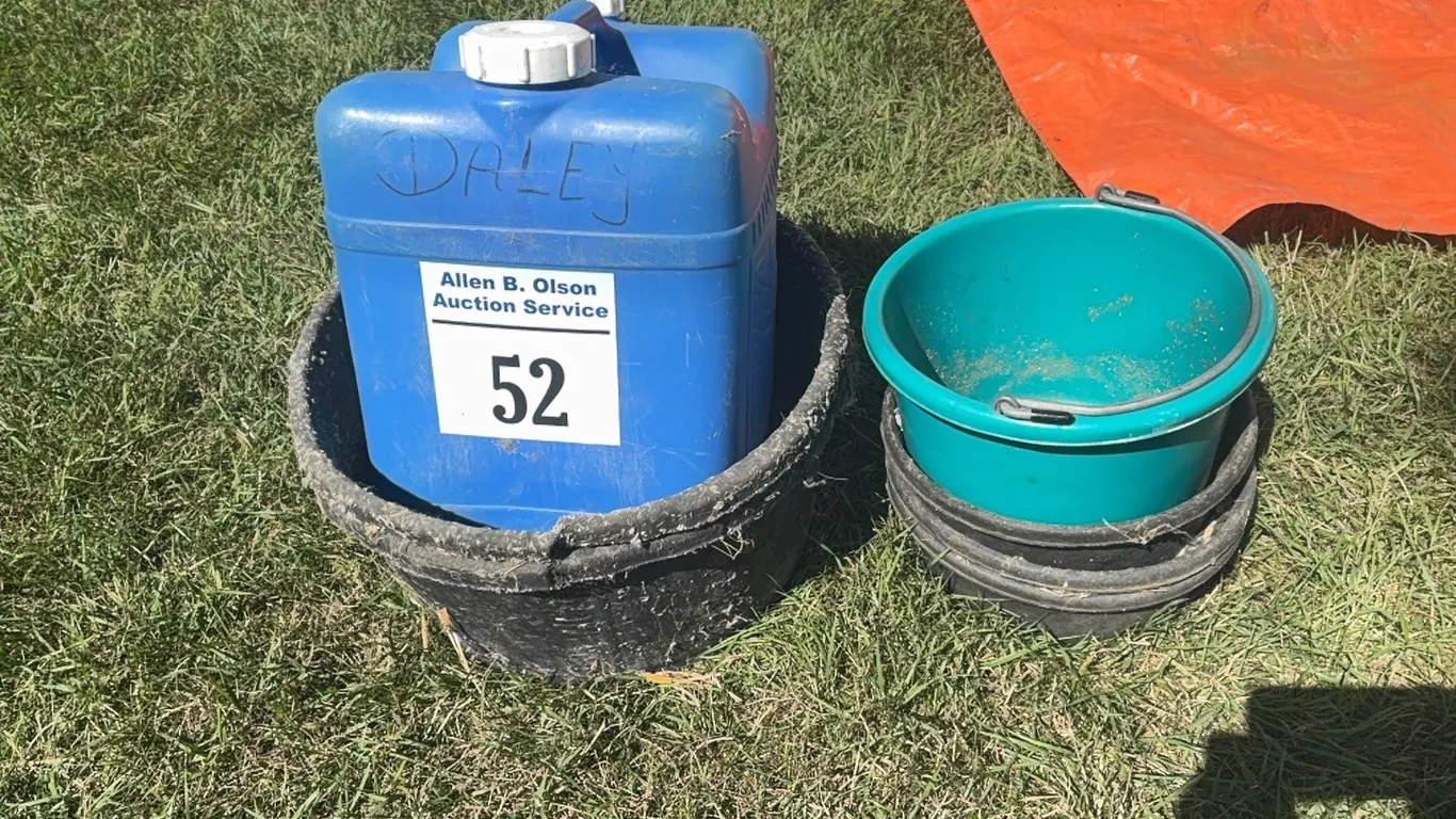 FEEDERS, PAILS & WATER JUG