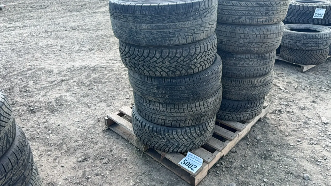 1 - P225/60 R16 TIRE, 3 - 205/60 R16 TIRES, 5 - 215/65 R16 TIRES, 1 - 225/65 R16 TIRES, 1 - 215/60 R16 TIRES, 3 - 205/55 R16 TIRES
