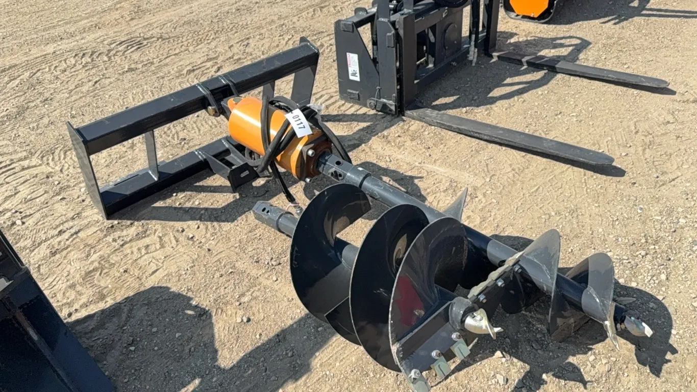 ID 0117 Skid Steer Post Hole Auger