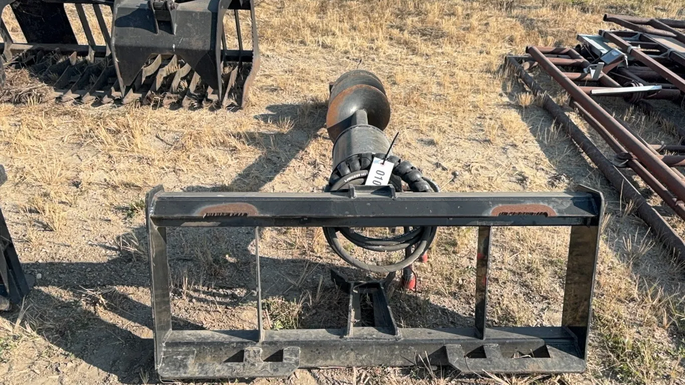 ID 0108 Skid Steer Hyd Auger w/ 12in Bit