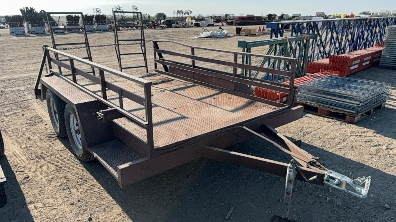 ID 0207 Heavy Built Skid Steer Trailer *No Title*