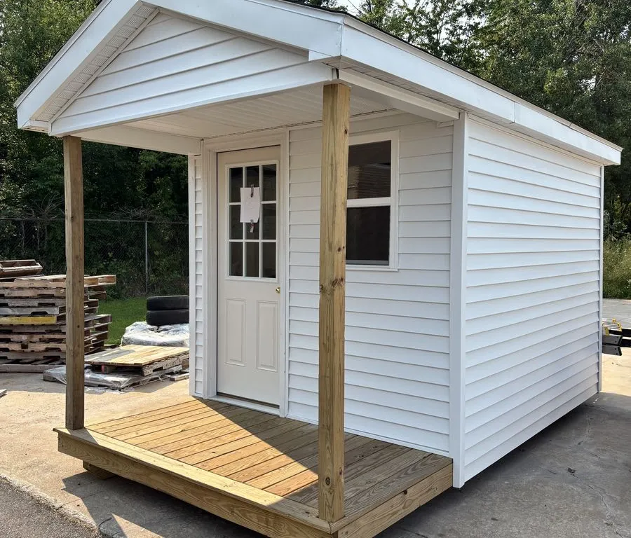 8' x 10' Shed with 4' x 8' Porch