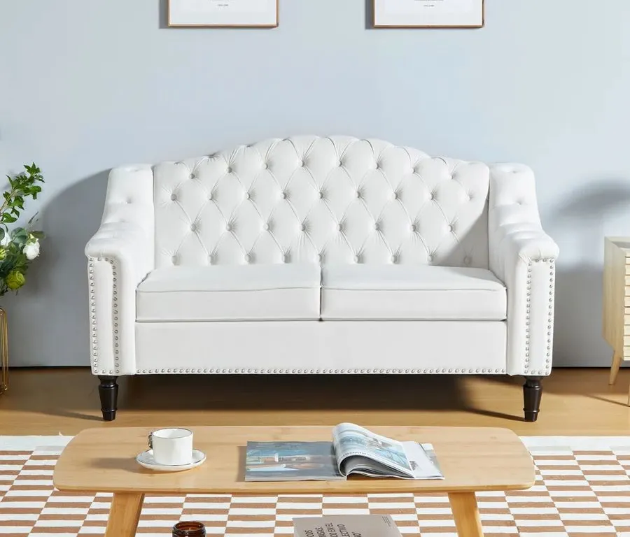 Lockbourne 55.51'' Velvet Loveseat