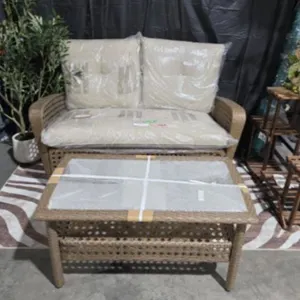 Lark Manor™ Arkadia 2 Piece Rattan Sofa Seating Group with Cushions Frame