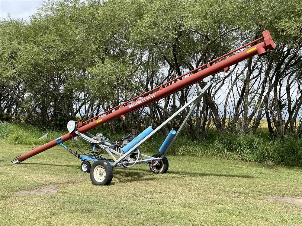 SAKUNDIAK HD8-1000 Grain Auger w/ E-Kay Hyd. Mover, 8”, 33 Ft.