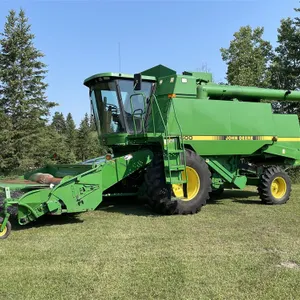 1994 JOHN DEERE 9600 Combine w/ JD 914 (13) Ft. Pickup, Shedded