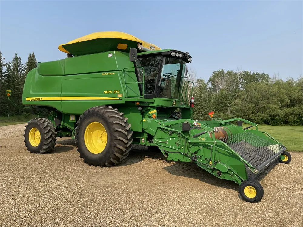 2009 JOHN DEERE 9870 STS Combine w/ JD 615P 15 Ft. Pickup, Shedded