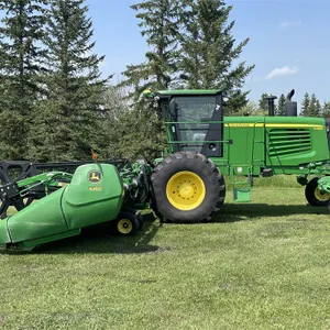 2012 JOHN DEERE D450 Swather w/ 2012 JD 635D Draper Header, ONLY 384 Header Hrs