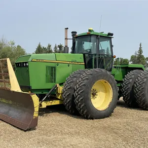 1996 JOHN DEERE 8970 4WD Tractor w/ Degelman 14 Ft. 6 Way Front Dozer Blade