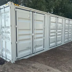 40' shipping container. 9’6” height, five door,. One trip unit. Tamper resistant lock covers. Appears to be mouse resistant. Very good condition.