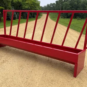 10' Heavy Duty One Sided Riverland Feed Bunk