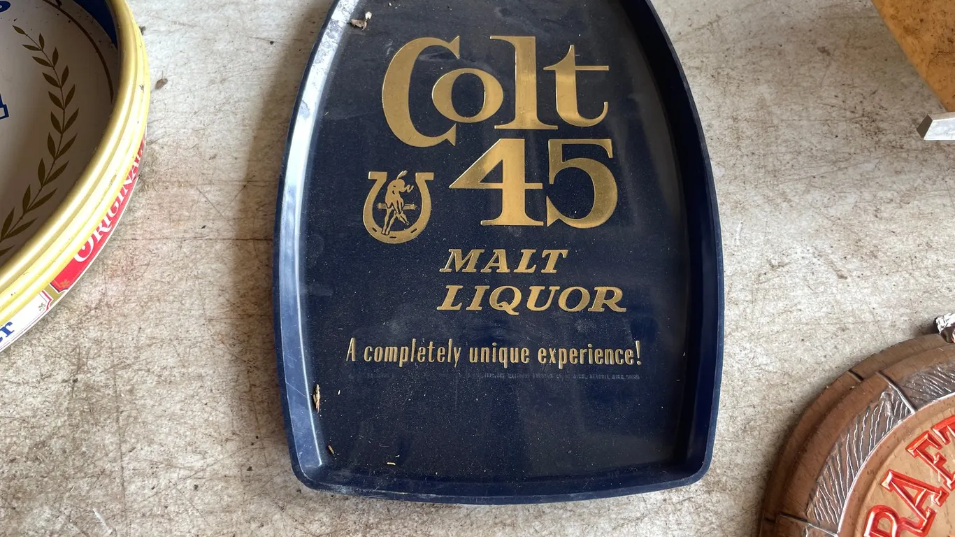 Vintage Colt 45 Malt Liquor Tray