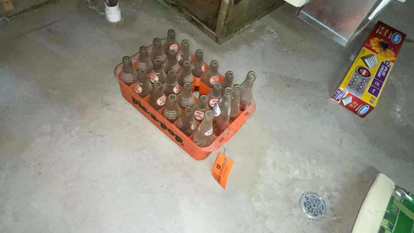 Vintage Pepsi Bottles in Pic-a-Pop Crate