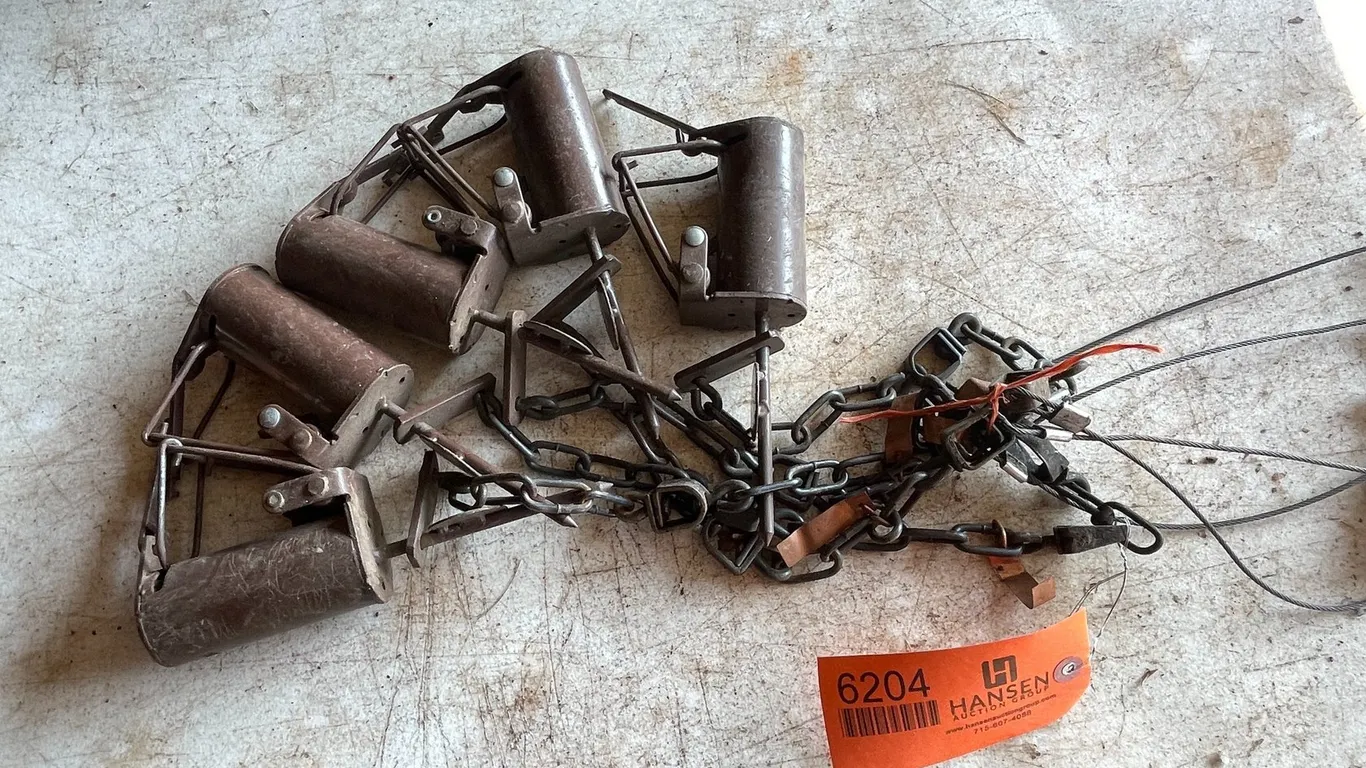 (5) Coon Cuff Traps