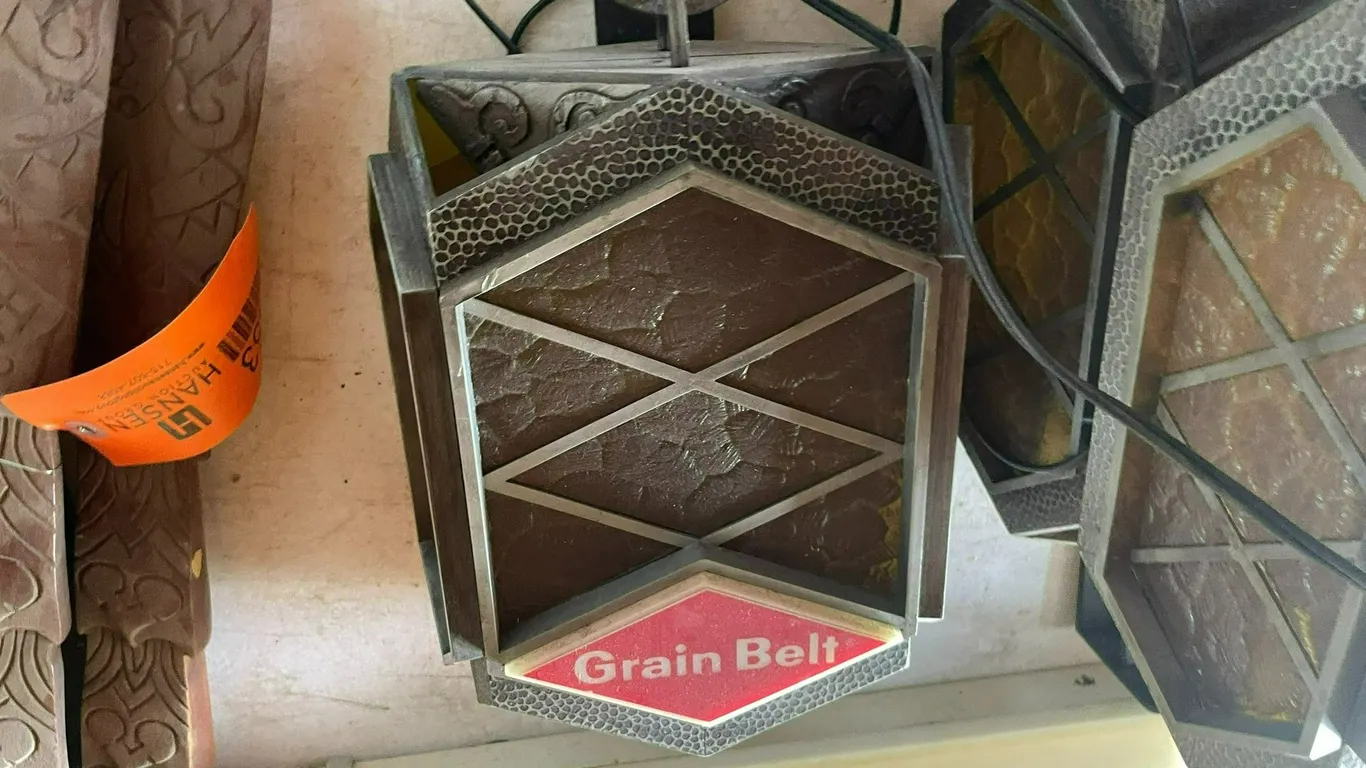 (3) Grain Belt Beer Lights
