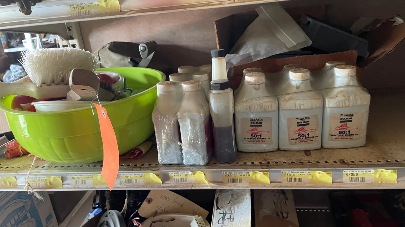 (12) Bottles of Makita Two-Cycle Engine Oil, Paymaster Adding Machine, and More