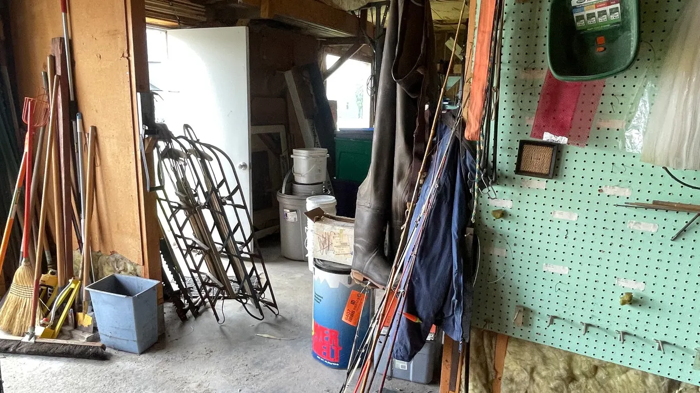 Fishing Poles and Hip Waders