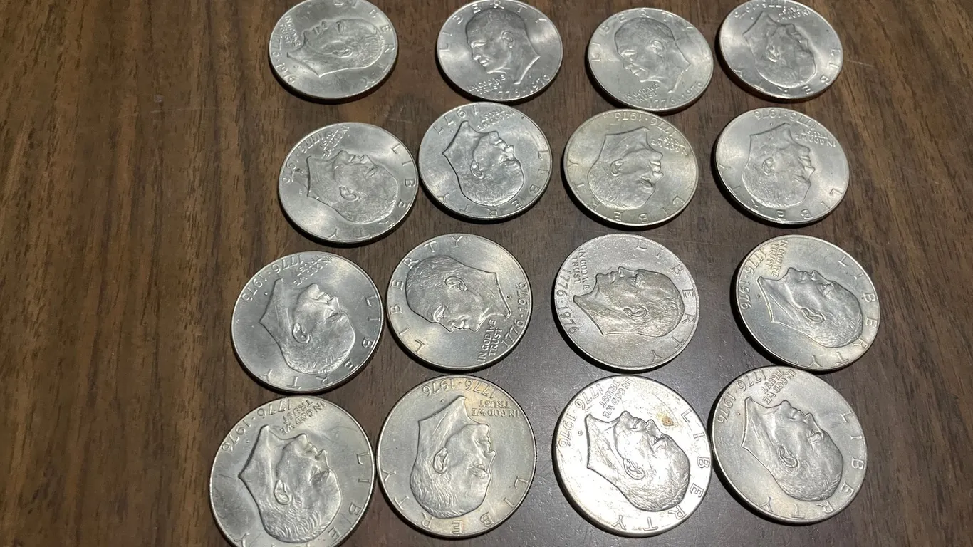 (16) One-Dollar Coins
