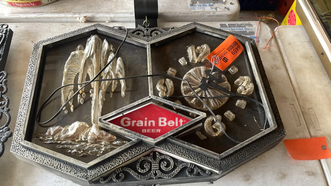 Vintage Grain Belt Beer Sign