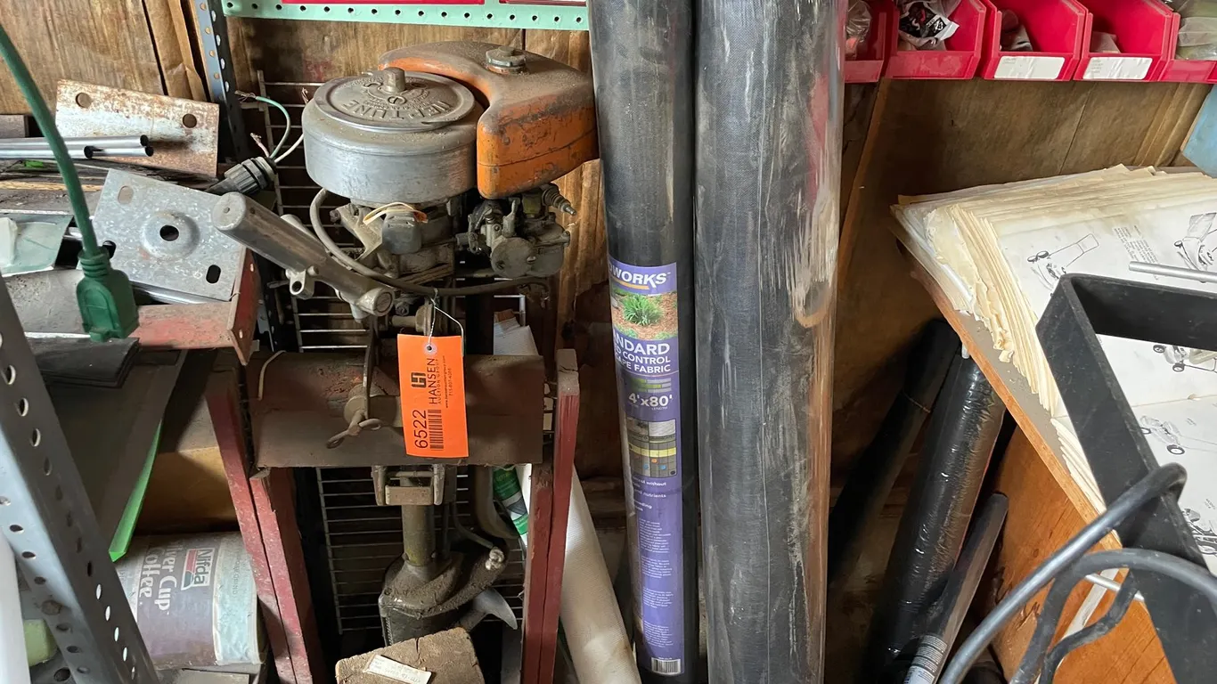 Vintage Neptune Outboard Motor on Stand