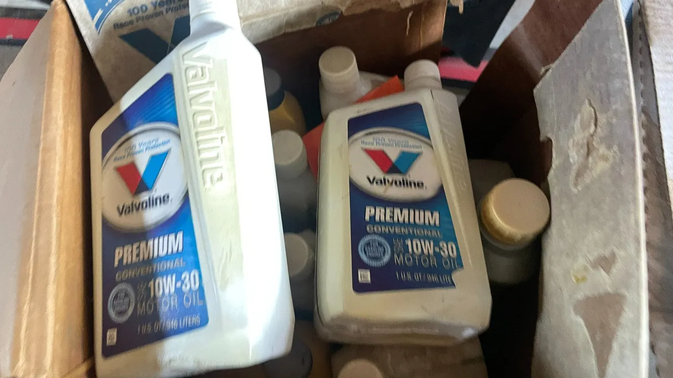 Box of Various Motor Oil