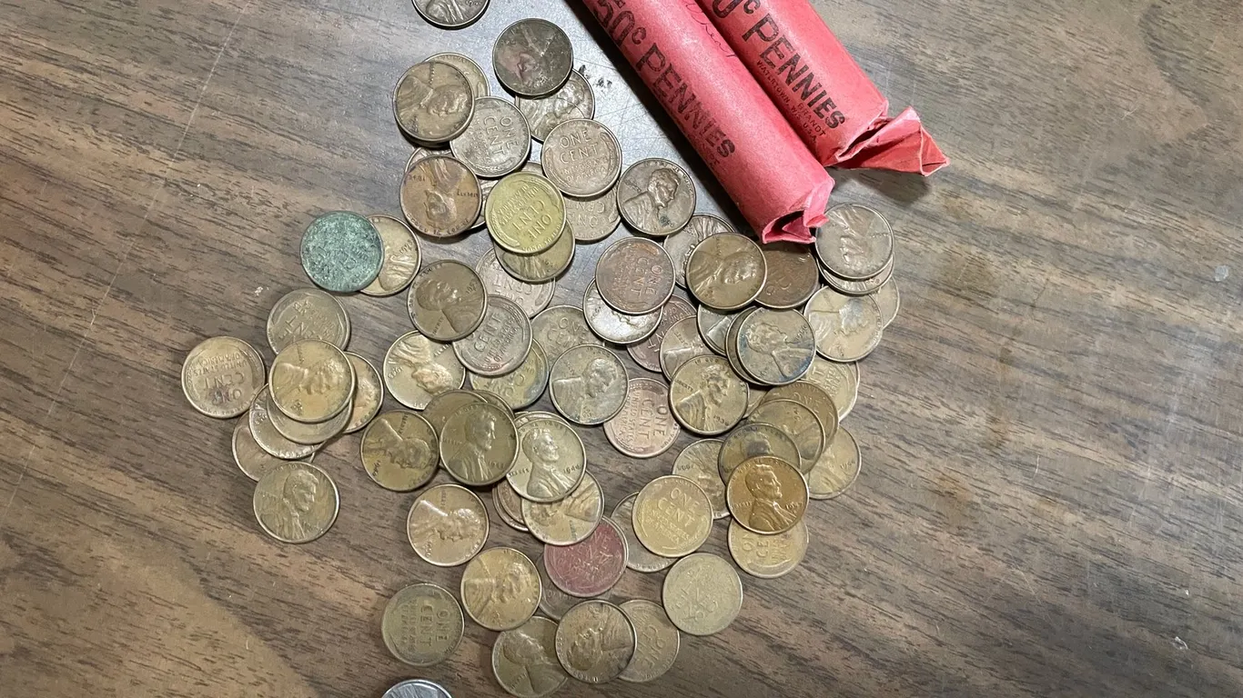 Assortment of Wheat Pennies
