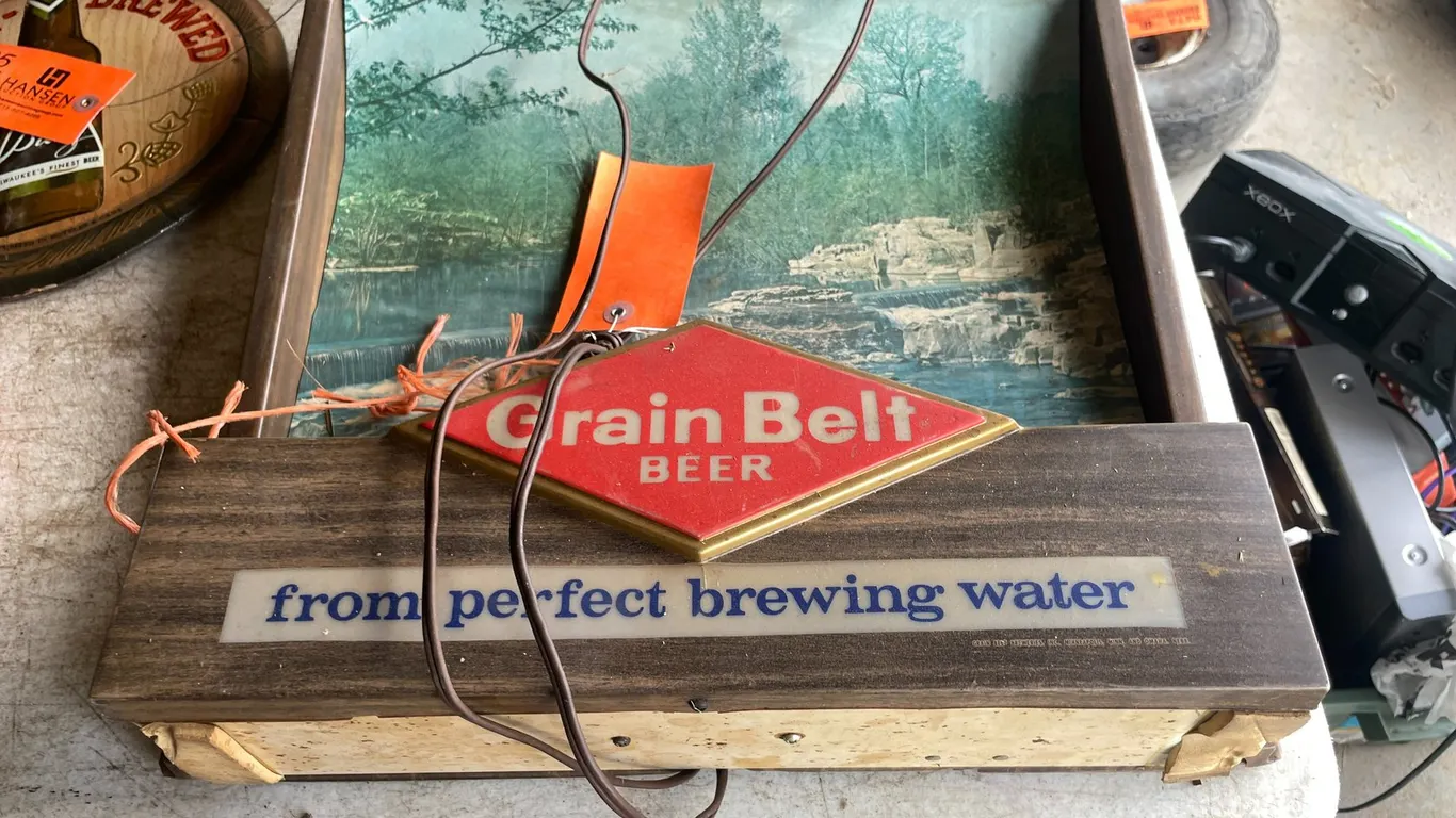 Vintage Grain Belt Beer Sign