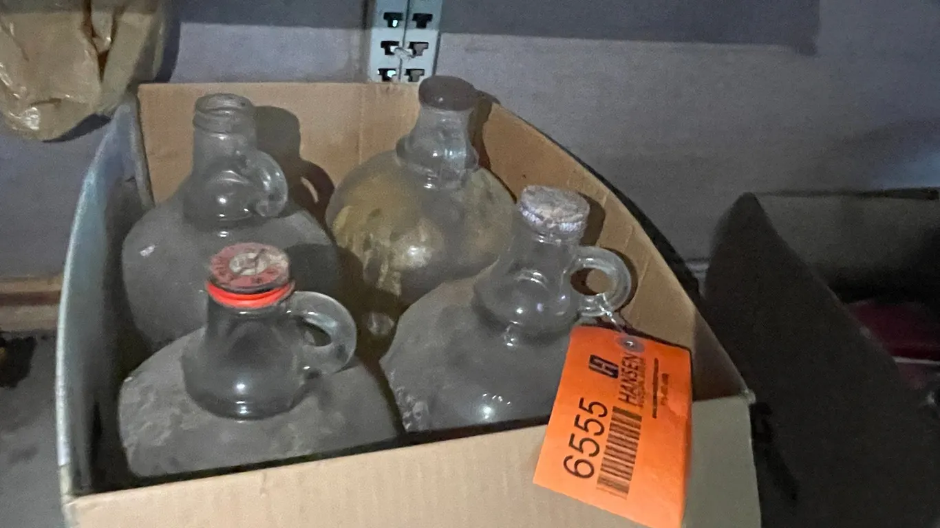 (4) Glass Jugs