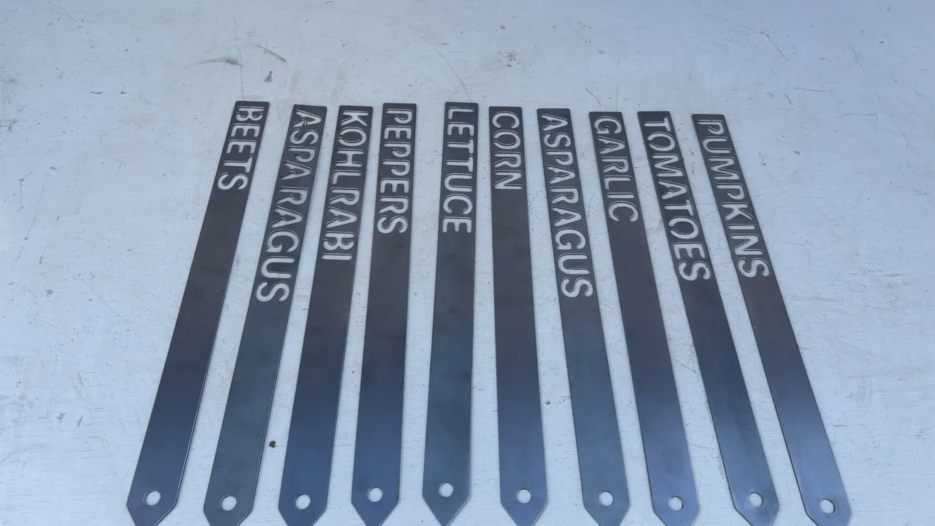 Plasma Cut Garden Stakes