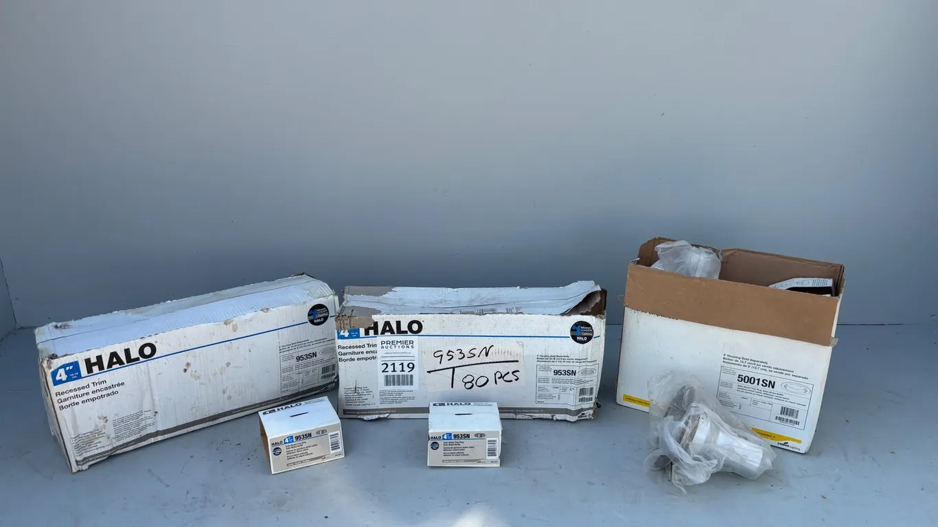 (2) Boxes of 4" Halo Recessed Trim