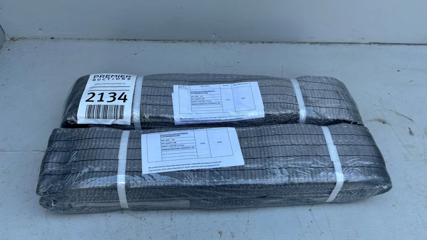(2) Unused 4000kg Polyester Slings