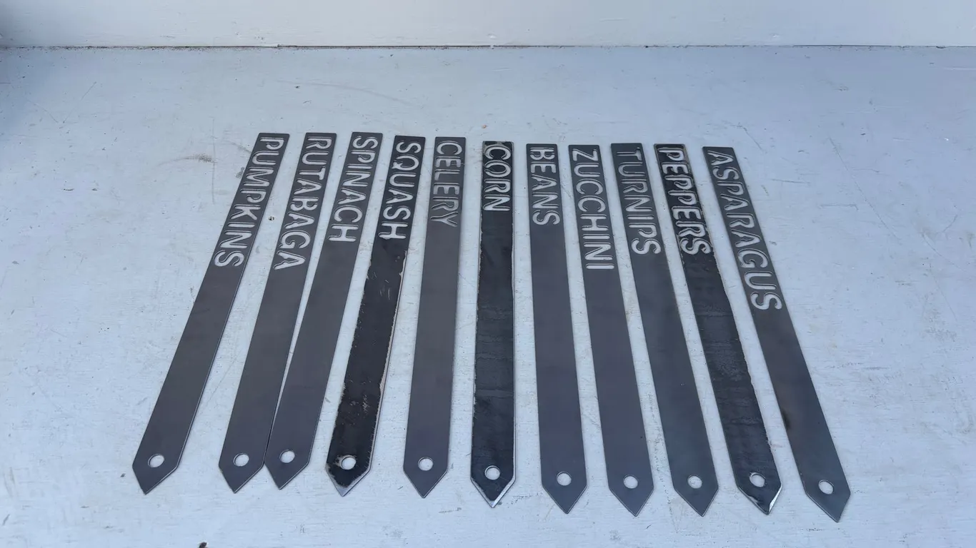 Plasma Cut Garden Stakes