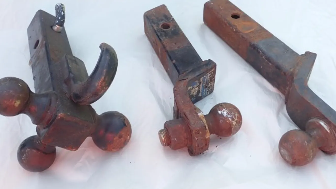 Assorted Trailer Hitch Receivers and Tow Balls