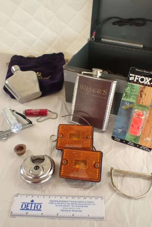Crown Royal Whiskey Flask, Keys +