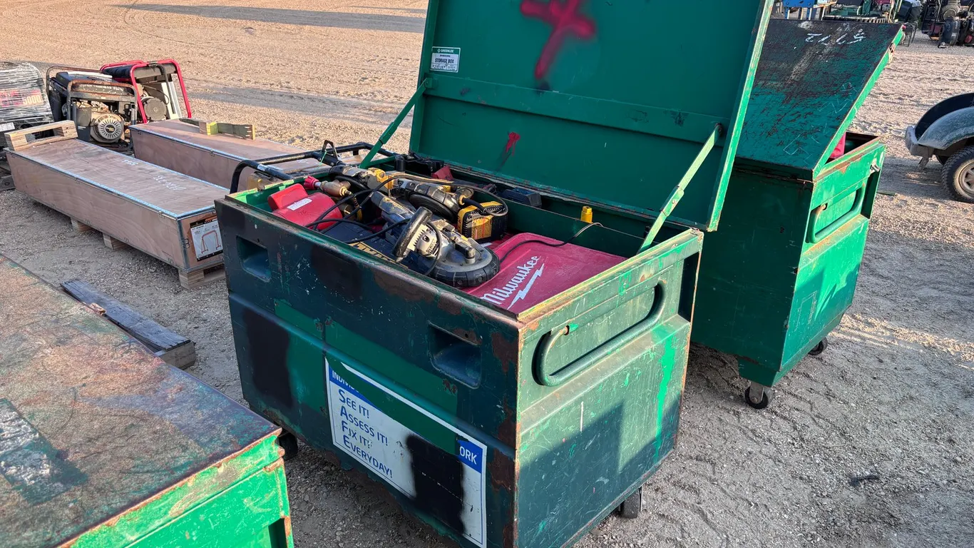 JOB BOX WITH CONTENTS