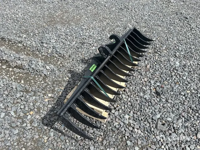 2025 Haener HN-RAK-1400-CW05 1400 mm Q/C Excavator Rake (Unused)