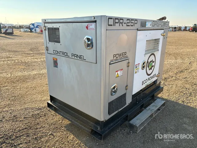 2020 Eco Power CIPR-25 28 kW Skid-Mounted Generator Set