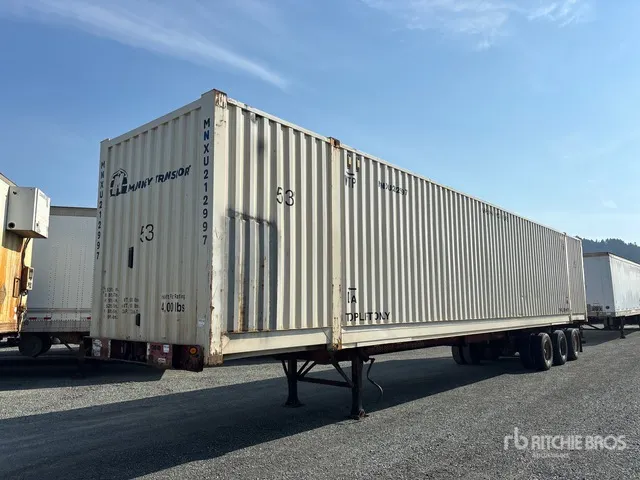 2003 Lode King 53 ft Tri/A Extendable Container Trailer