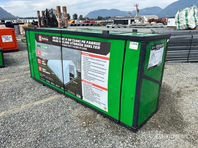 StanForge ST3080E 30 ft x 80 ft Peak Ceiling Storage Building (Unused)