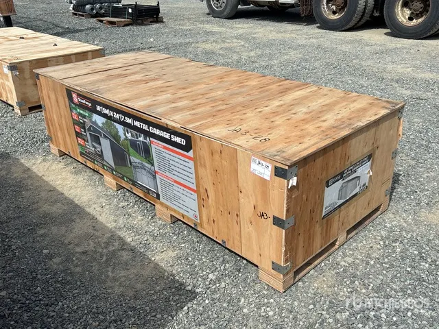 StanForge MS1624A 16 ft x 24 ft Galvanized Apex Room Storage Building (Unused)