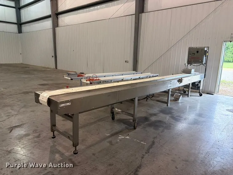 (3) Unifiller food conveyors