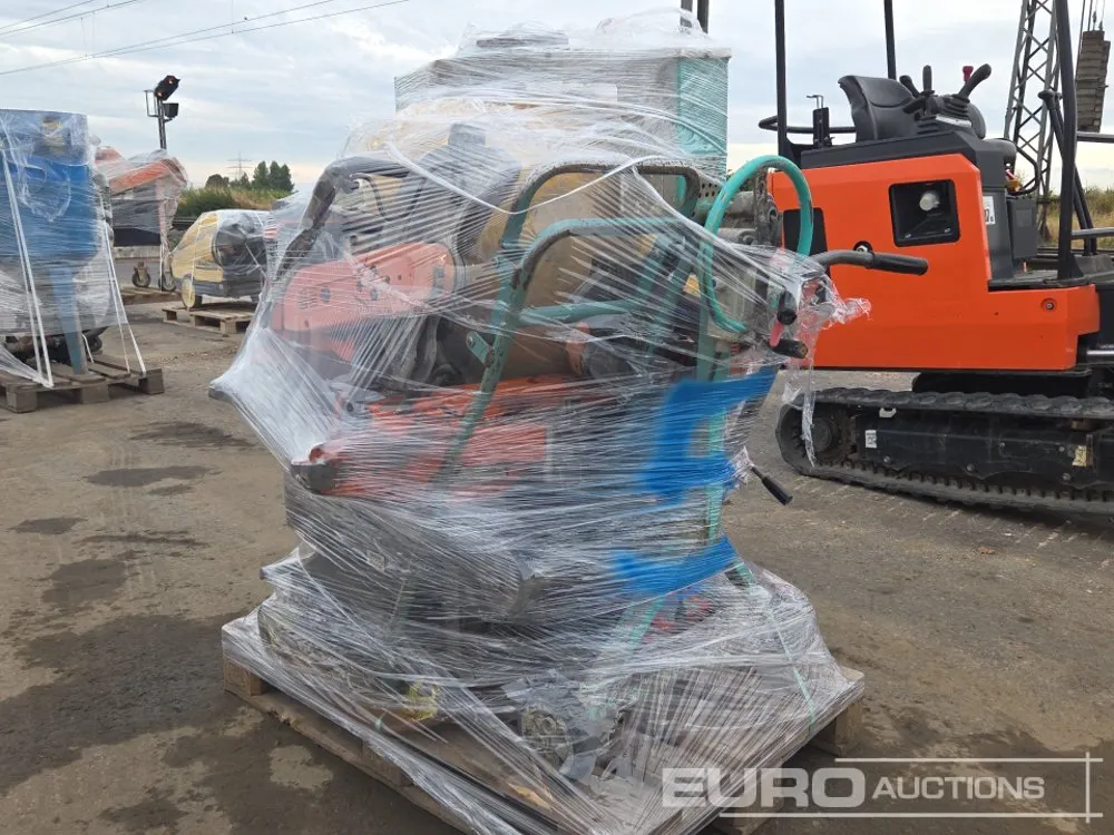 Husqvarna Pallet of K970/K760 Quick Cut Saws, Cement Mixer, Walk Behind Compaction Plate, Floor Scrapper