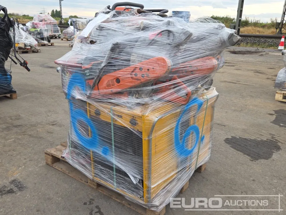 Husqvarna Pallet of K970 Quick Cut Saws (6 of), Assorted Dehumidifiers (3 of), Petrol Paving Breaker