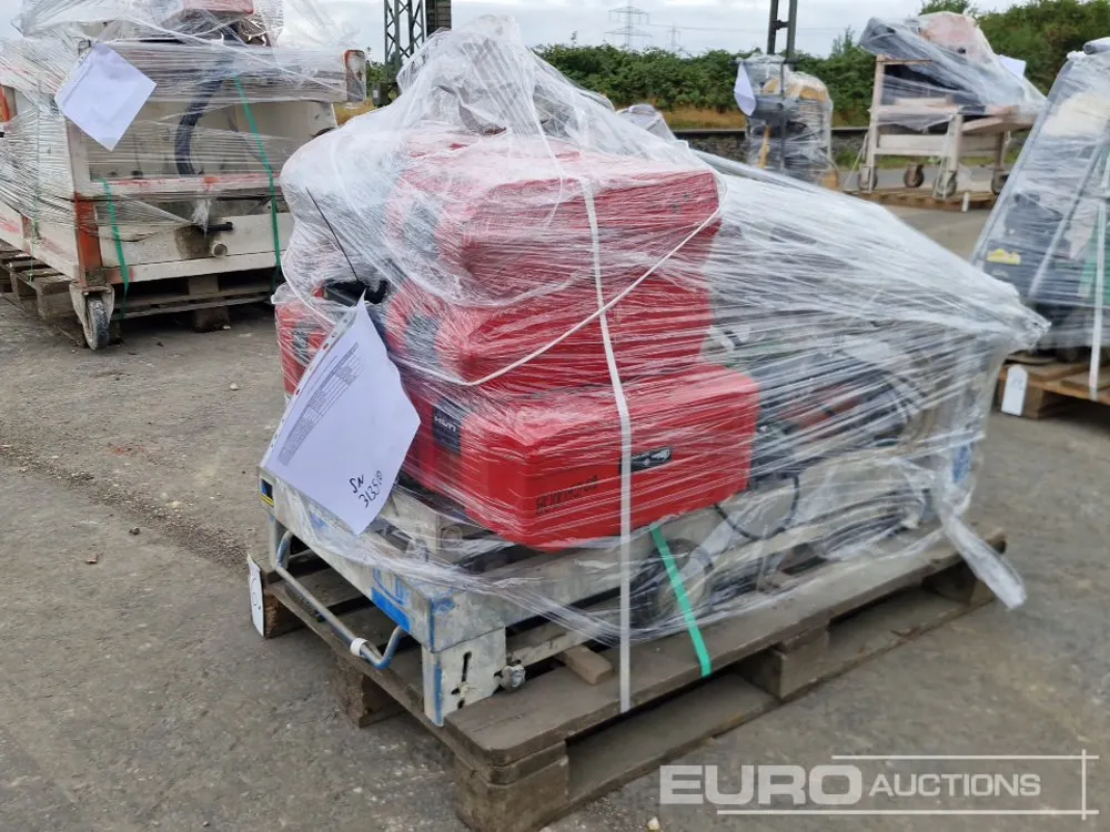 Pallet of Varios Hilti E Tools, Table Saw, Concrete Vibrator