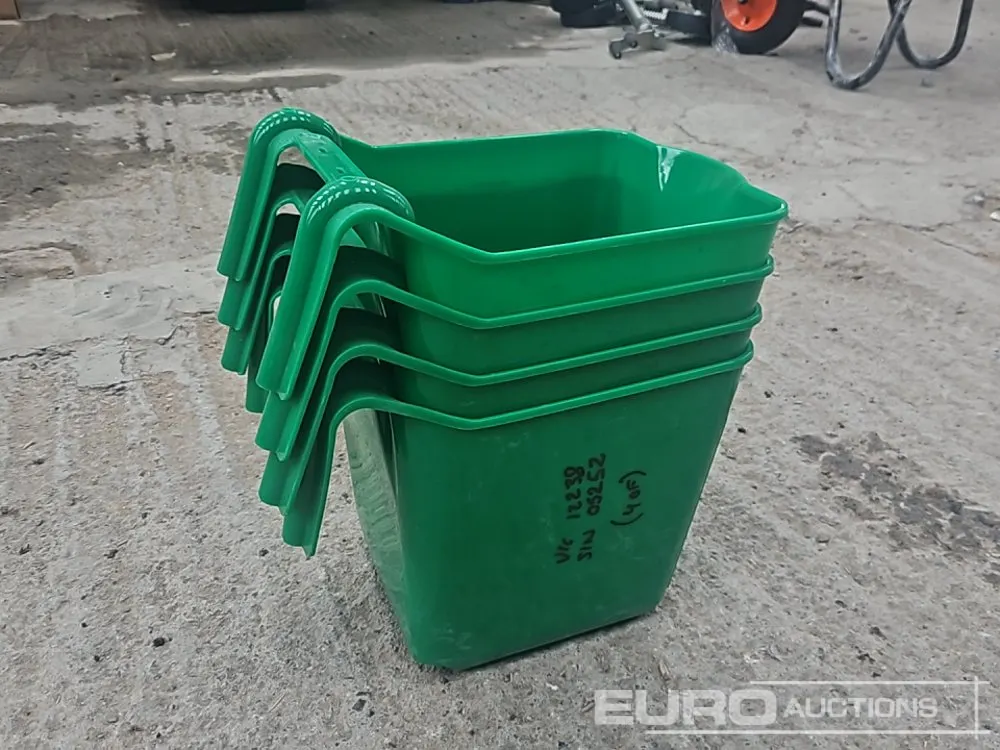 Unused Hanging Feed Buckets (4 of)
