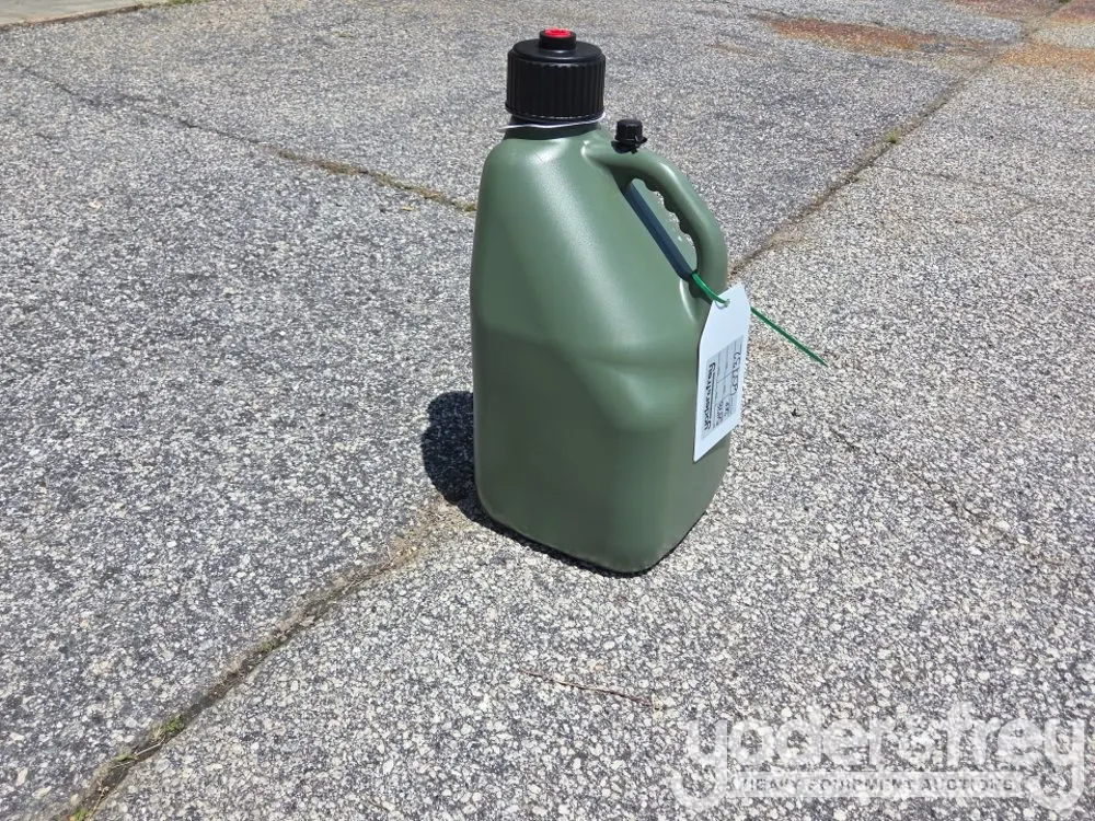 Unused 5 Gal Liquid Utility Jug- Green