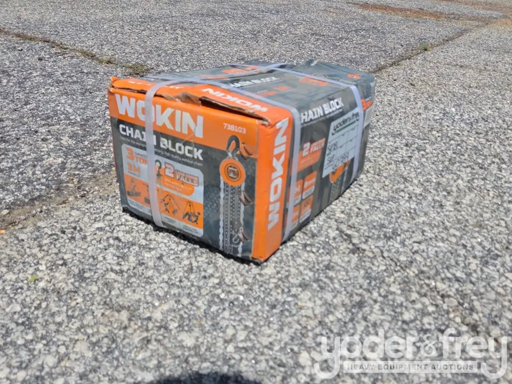 Unused Wokin 3 Ton Chain Hoist