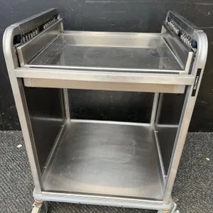 Hatch Stainless Steel Mobile Tray Cart With Spring-Loaded Racks