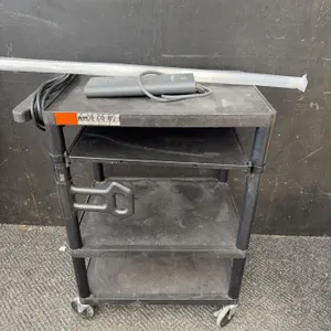 Quartet AV Utility Cart With Power Strip and Monoid Screen Protector