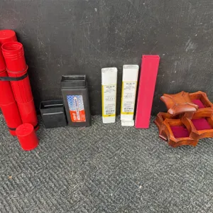 Storage Tubes and Wooden Holder
